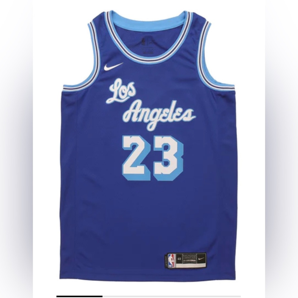 NIKE NBA LOS ANGELES LAKERS LEBRON JAMES BLEU SWINGMAN EDITION
